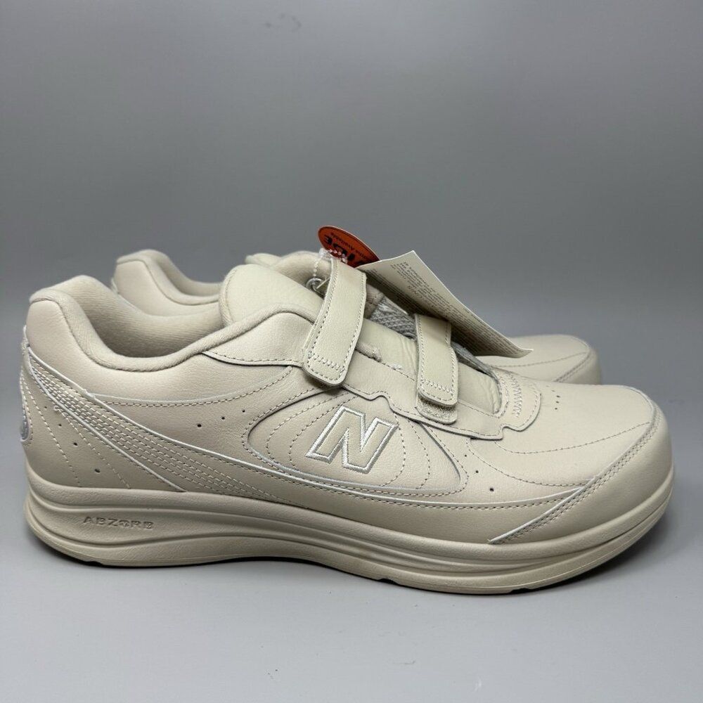 New Balance 577 Walking Shoes Mens 12.5 4E Hook & Loop Straps Beige MW577VB NEW